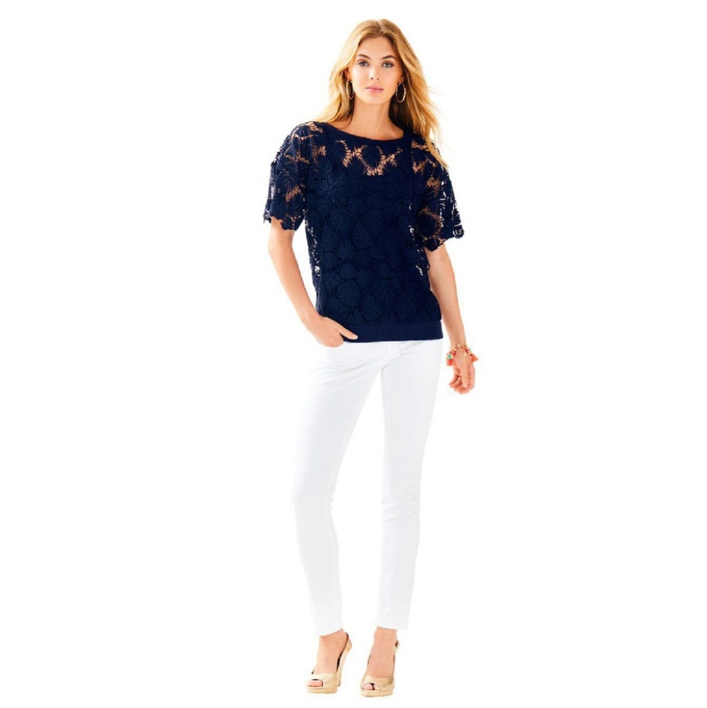 NWT Lilly Pulitzer Kay Lace Popover